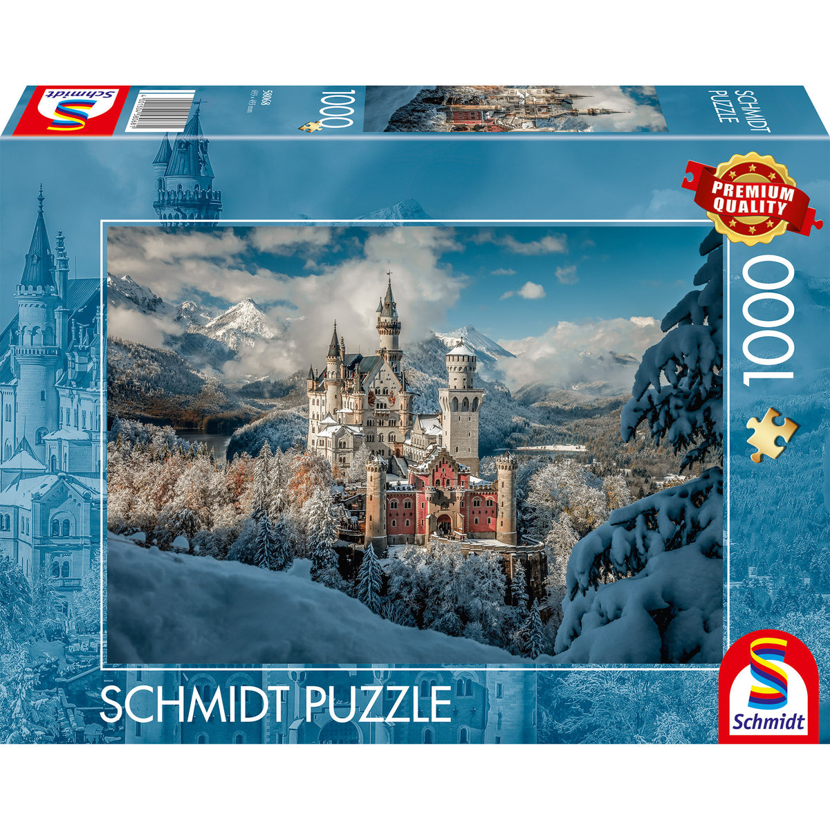 Winterliches Schloss Neuschwanstein, Puzzle