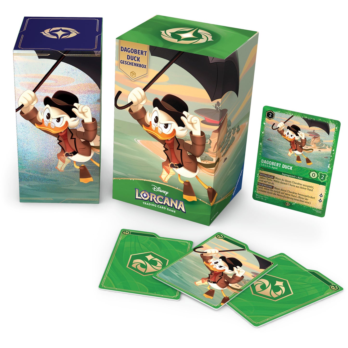 Disney Lorcana TCG: Geschenkbox Dagobert Duck, Sammelkarten