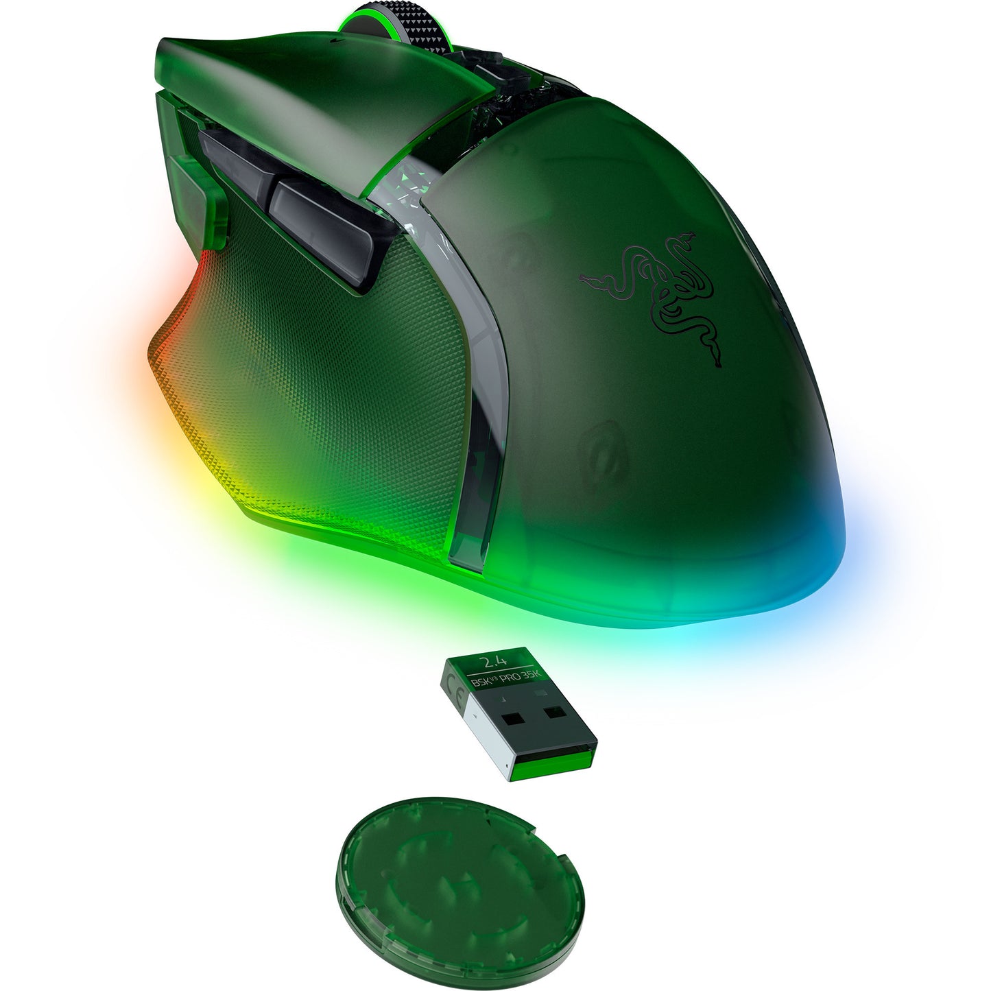 Basilisk V3 Pro 35K - Phantom Green Edition, Gaming-Maus