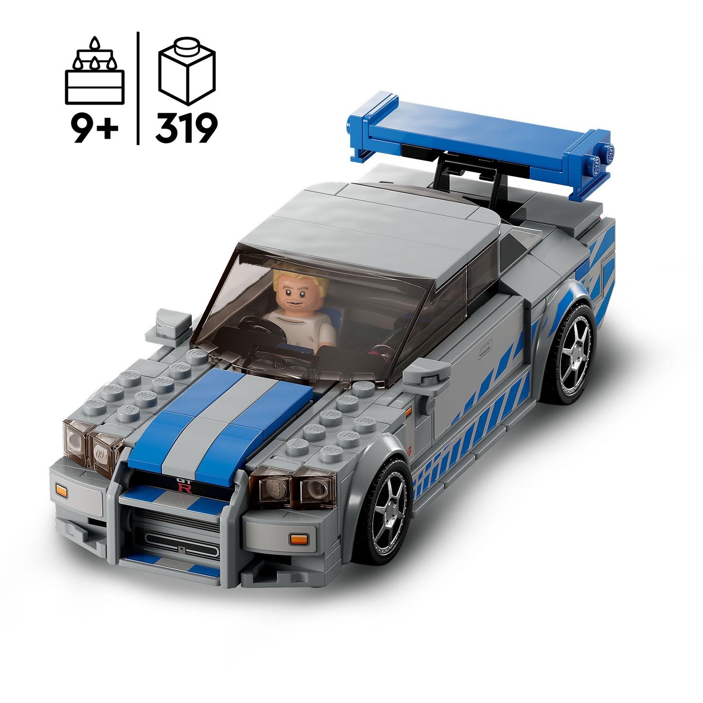 LEGO 76917 Speed Champions: 2 Fast 2 Furious – Nissan Skyline GT-R, Konstruktionsspielzeug