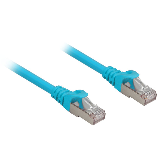 Sharkoon Patchkabel RJ45 Cat.6a SFTP (blau, 25 cm, LSOH (Halogenfrei))