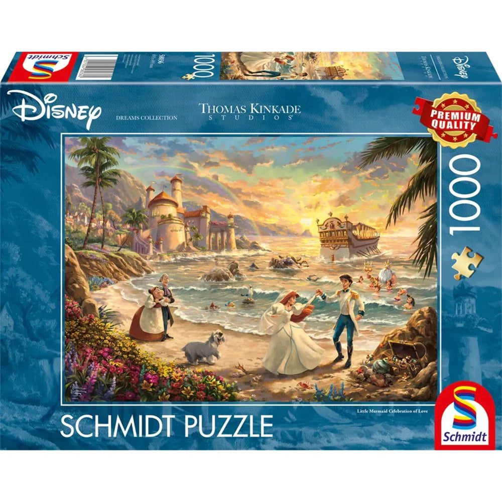 Schmidt Spiele Thomas Kinkade Studios: Disney Dreams Collection - The Little Mermaid Celebration of Love (1000 Teile)