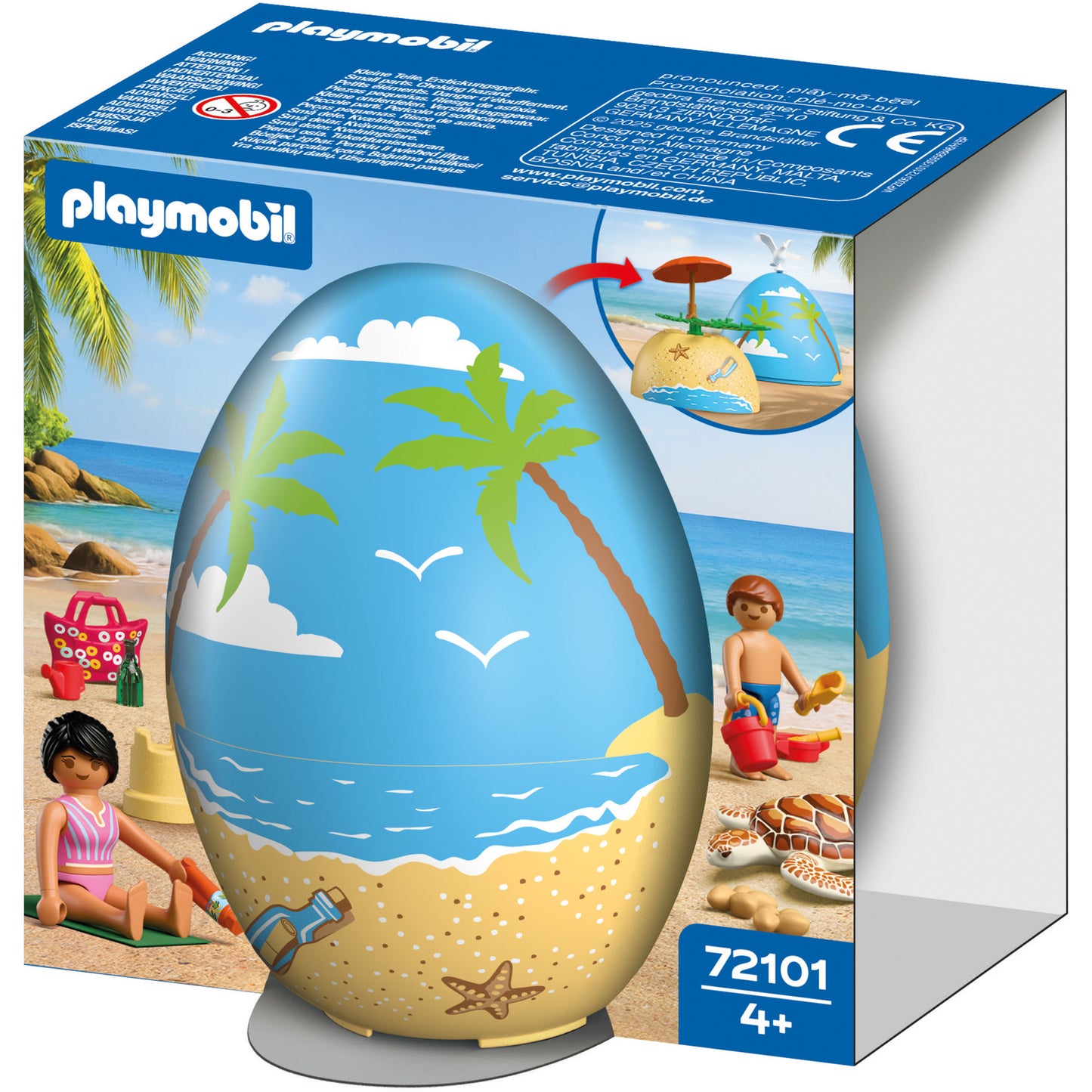 72101 Spiel-Ei: Strandurlaub, Konstruktionsspielzeug