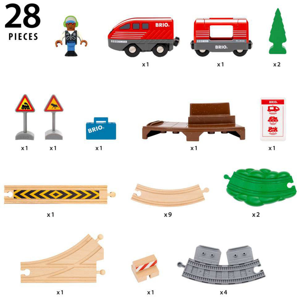 World - Zugset mit Rückziehmotor, Spielfahrzeug