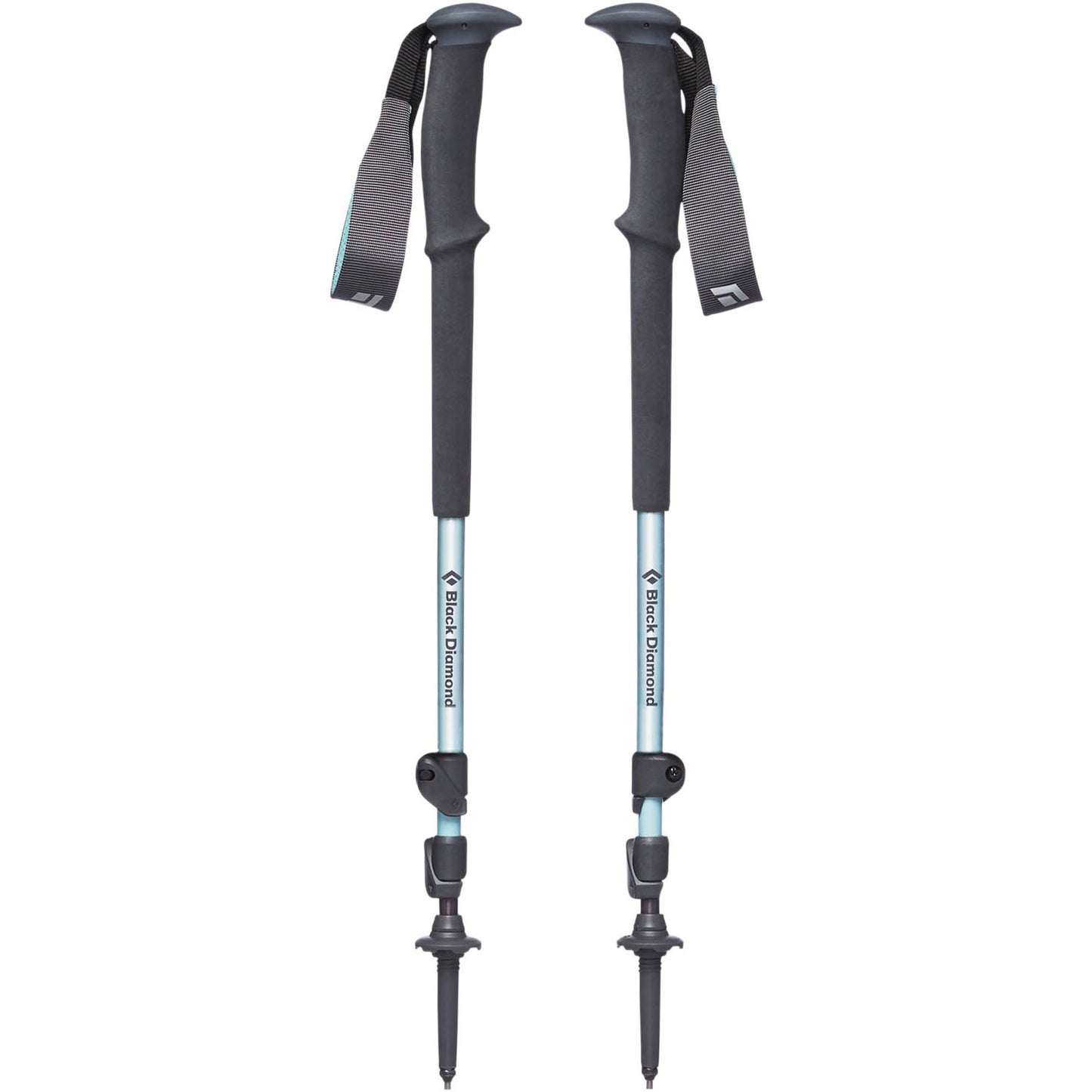 Black Diamond Trekkingsstöcke Trail (Frauen) (hellblau/schwarz, 1 Paar, 100-125 cm)