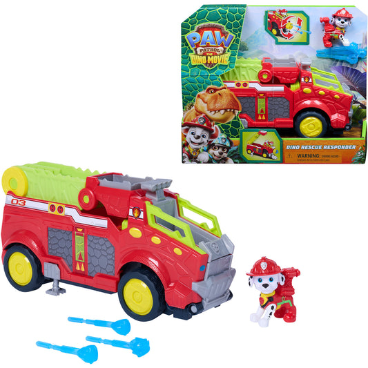 Paw Patrol: Der Dino Film - Marshalls extragrosses Dino-Rettungs-Feuerwehrauto, Spielfahrzeug