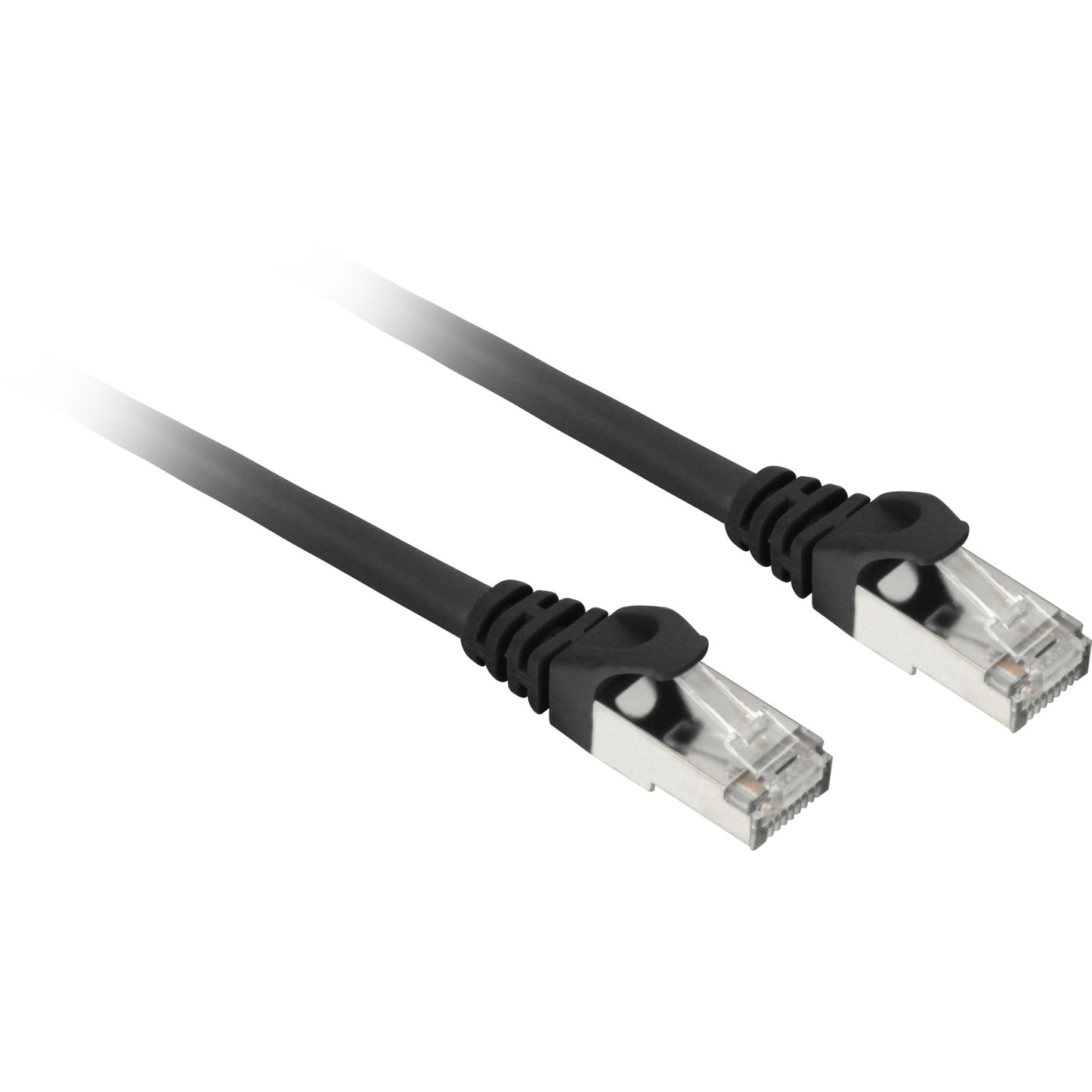 Sharkoon Patchkabel SFTP, RJ-45, mit Cat.7a Rohkabel (schwarz, 50cm)