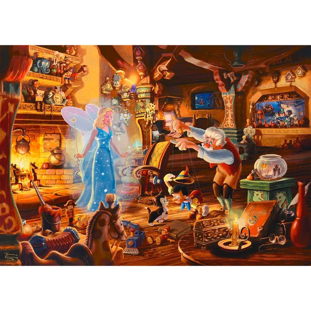 Schmidt Spiele Thomas Kinkade Studios: Disney Dreams Collection - Geppettos Pinocchio (1000 Teile)