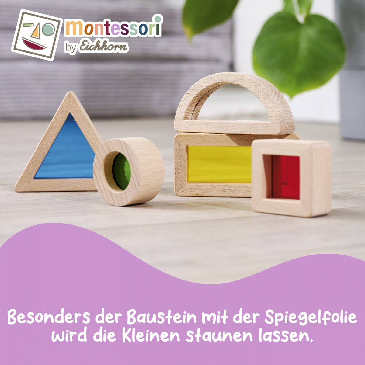 Montessori Fensterbausteine, Konstruktionsspielzeug