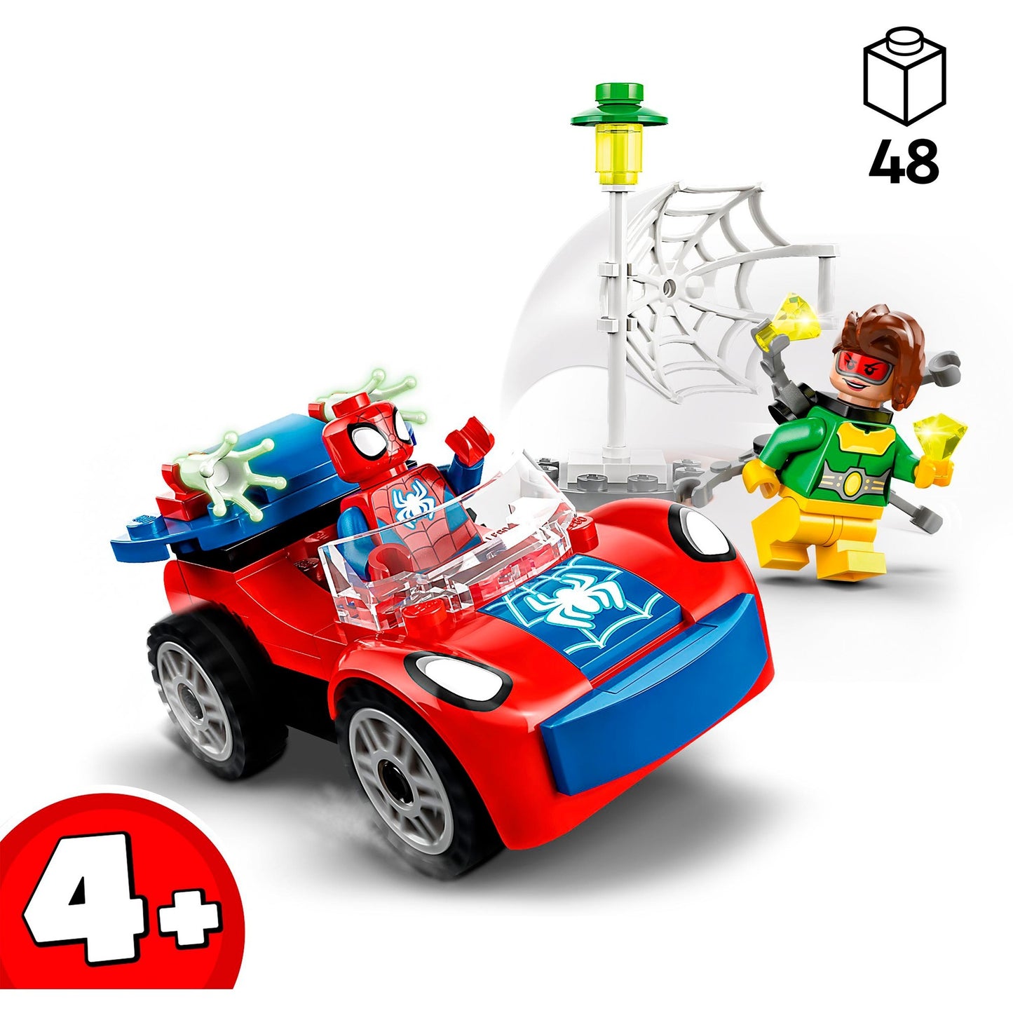 LEGO 10789 Marvel Spidey und seine Super-Freunde Spider-Mans Auto und Doc Ock, Konstruktionsspielzeug