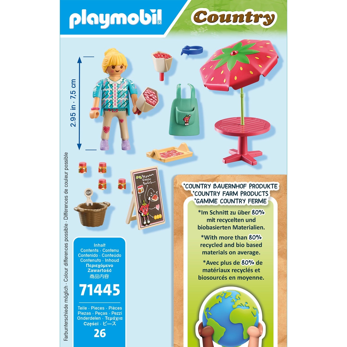 PLAYMOBIL 71445 Country Marmeladenstand, Konstruktionsspielzeug