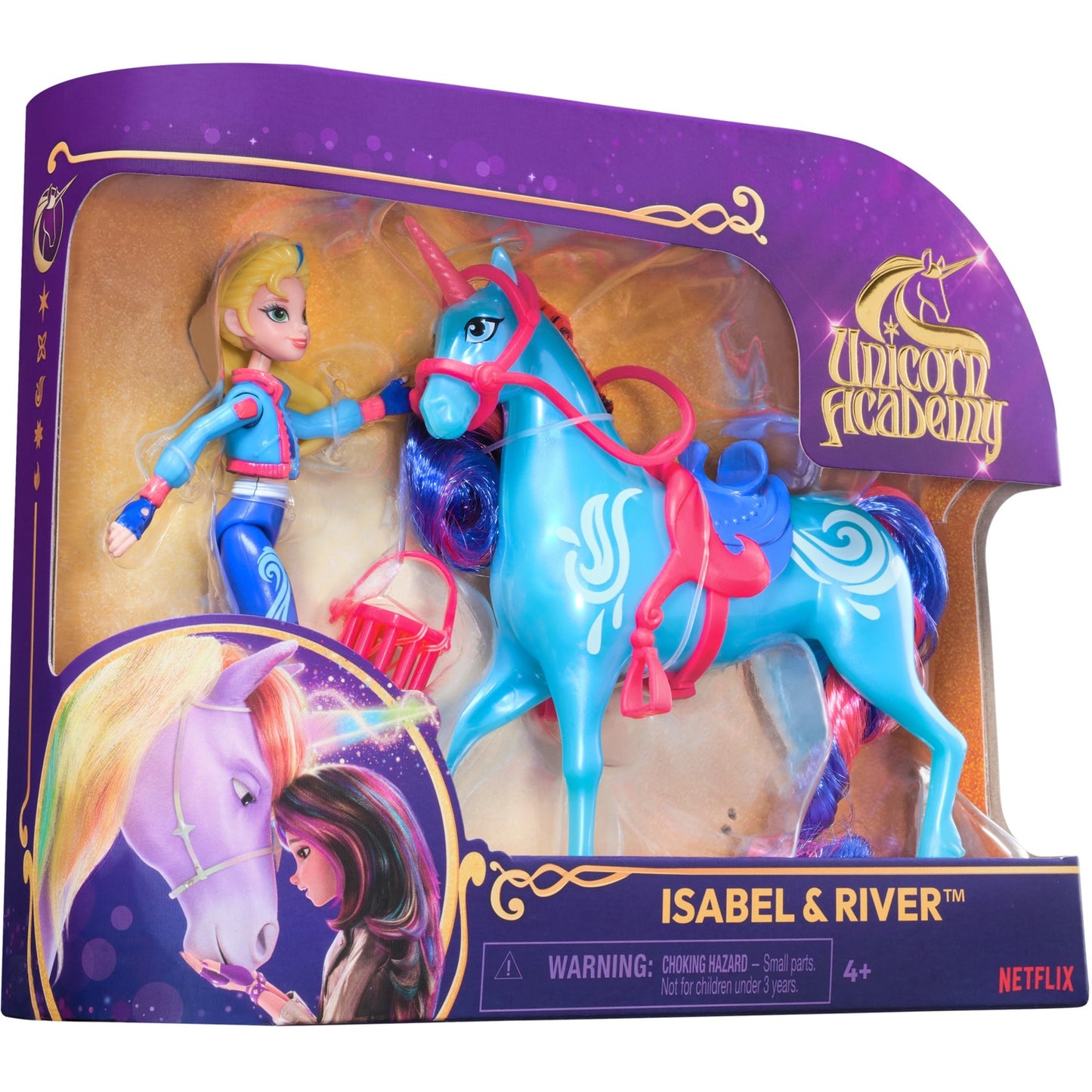 Spinmaster Unicorn Academy - Isabel und Einhorn River Set