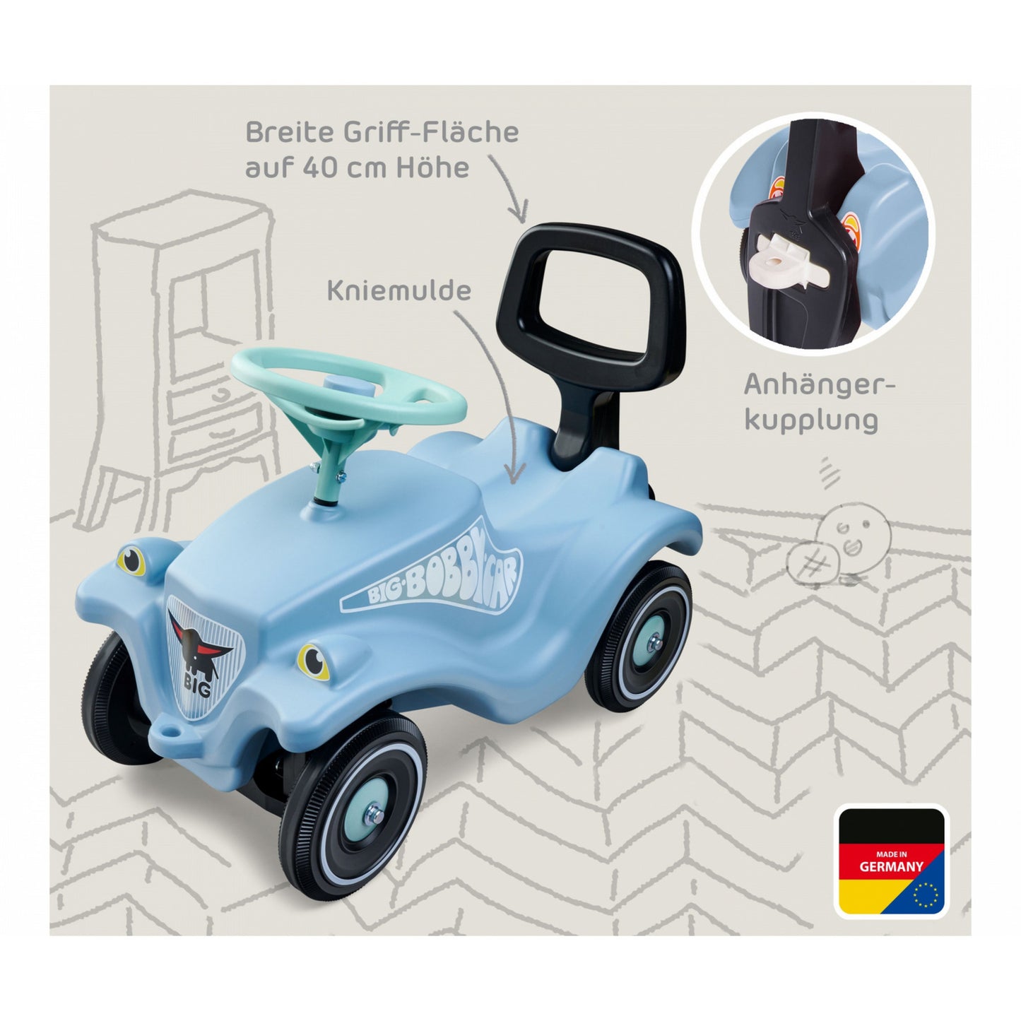 Bobby Car Classic Bundle + Walker, Rutscher