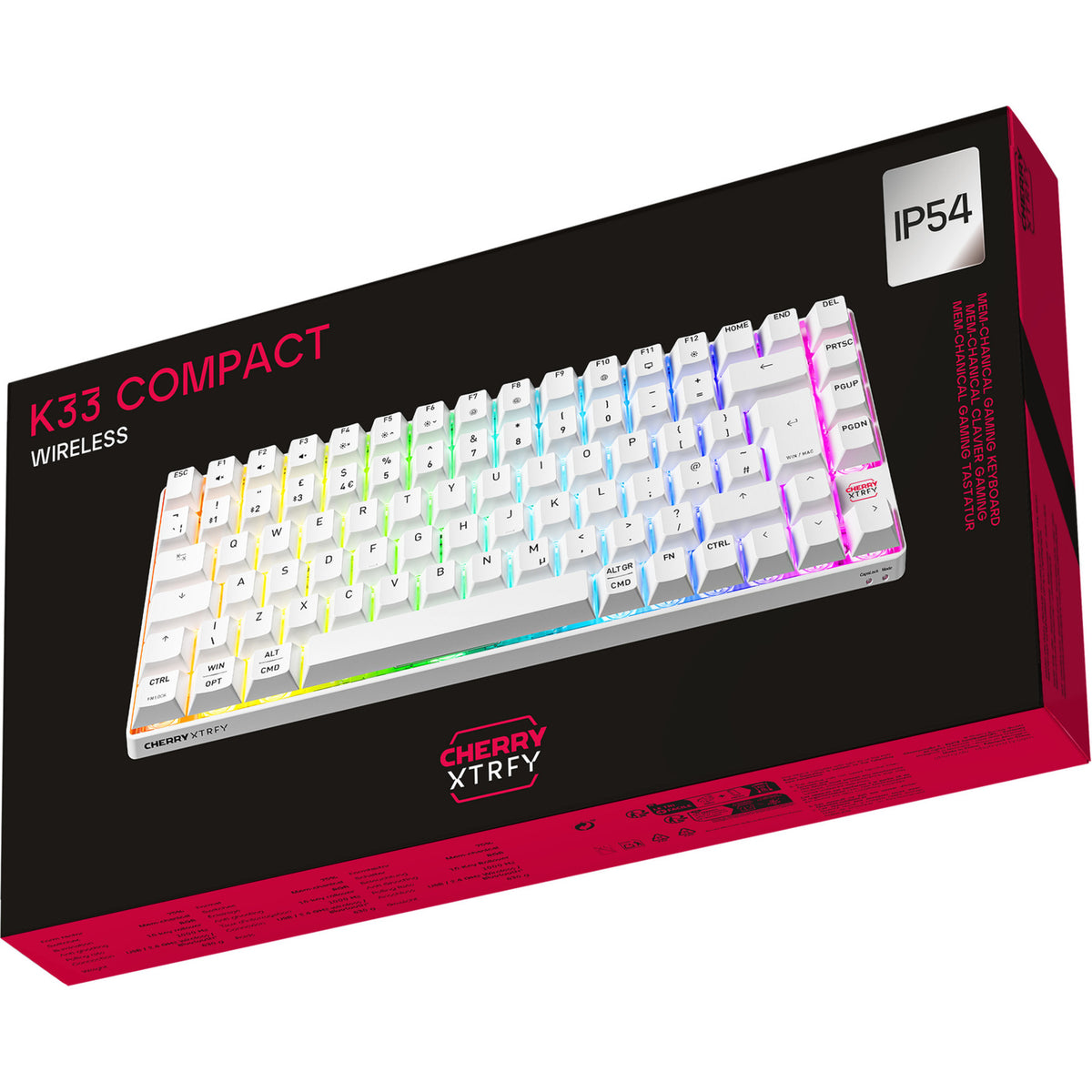 XTRFY K33 Compact Wireless , Gaming-Tastatur