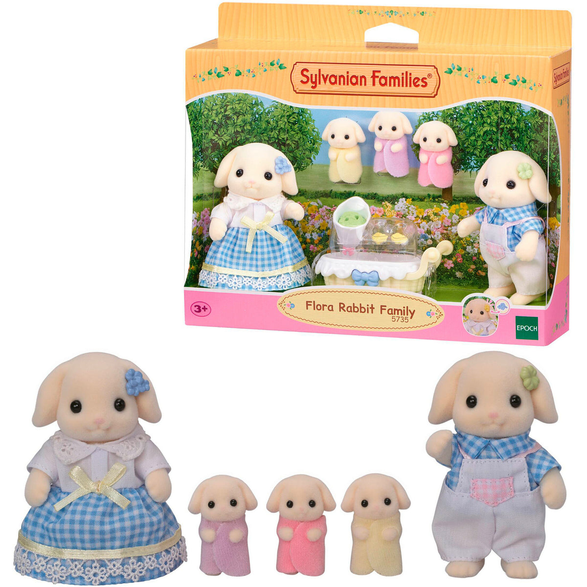 Sylvanian Families - Kaninchen Familie, Konstruktionsspielzeug
