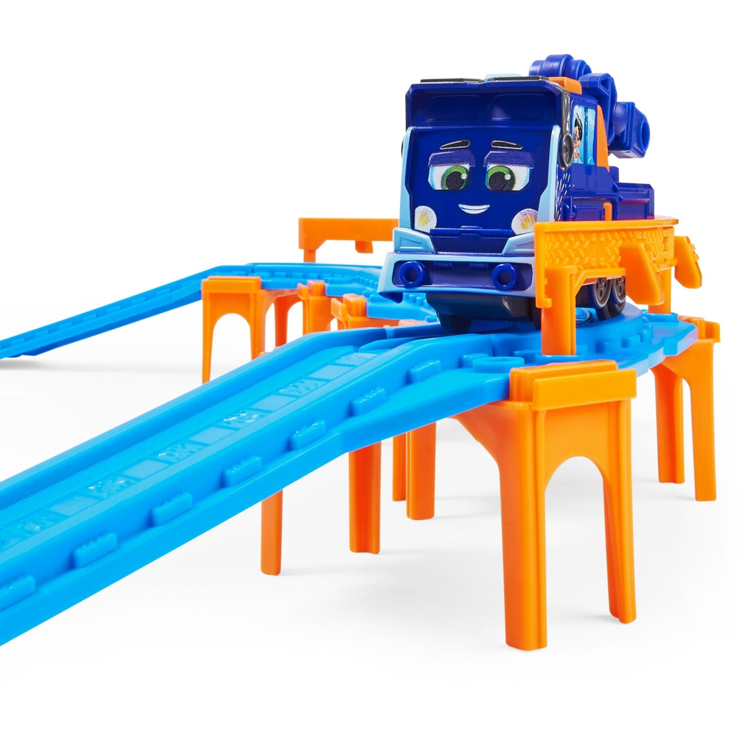 Spin Master Mighty Express Schienen-Set mit Push-and-Go Zug Mechaniker Milo, Spielfahrzeug