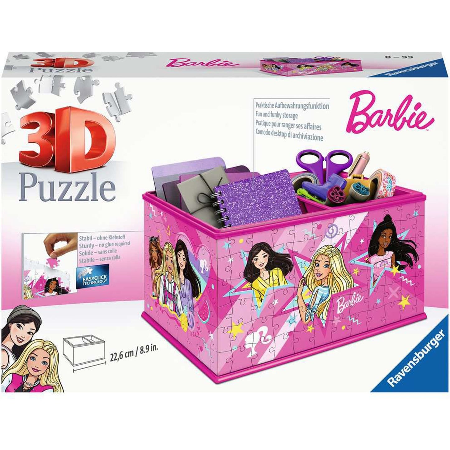 Ravensburger 3D Puzzle Aufbewahrungsbox Barbie (mehrfarbig)