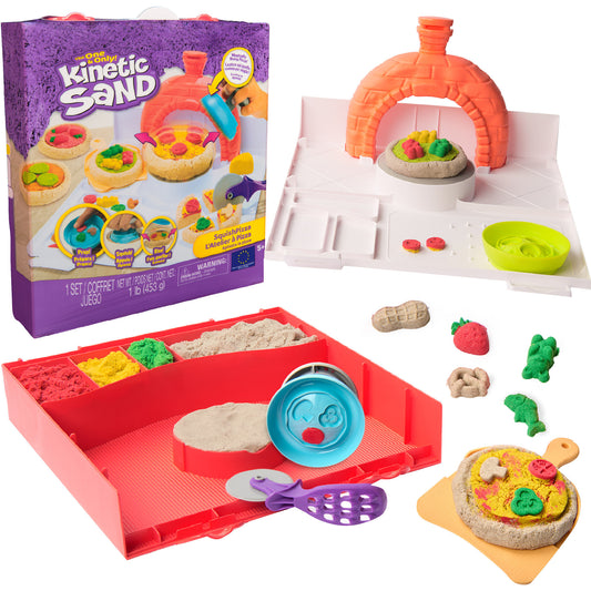 Kinetic Sand - Squish Pizza Set, Spielsand