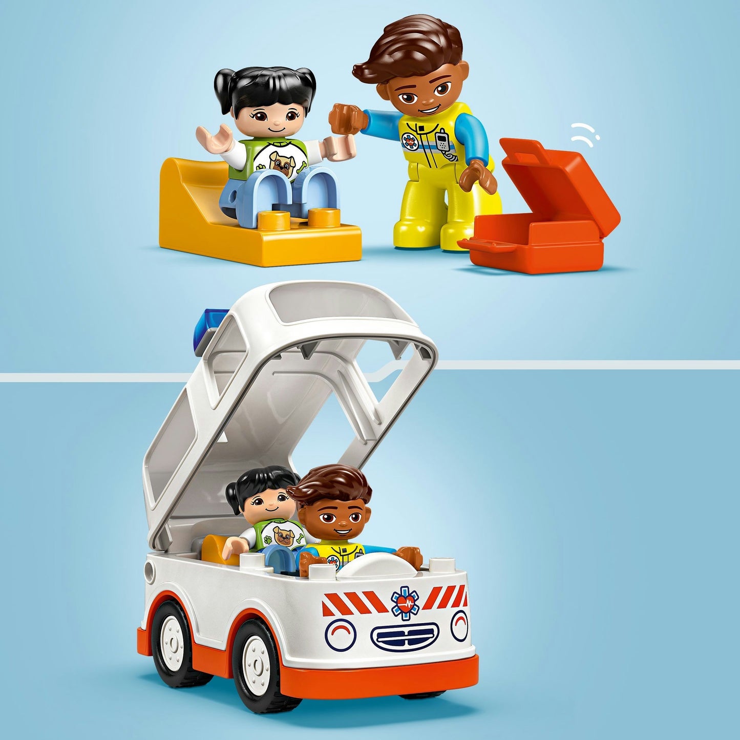 10447 DUPLO Town Rettungswagen mit Fahrer, Konstruktionsspielzeug