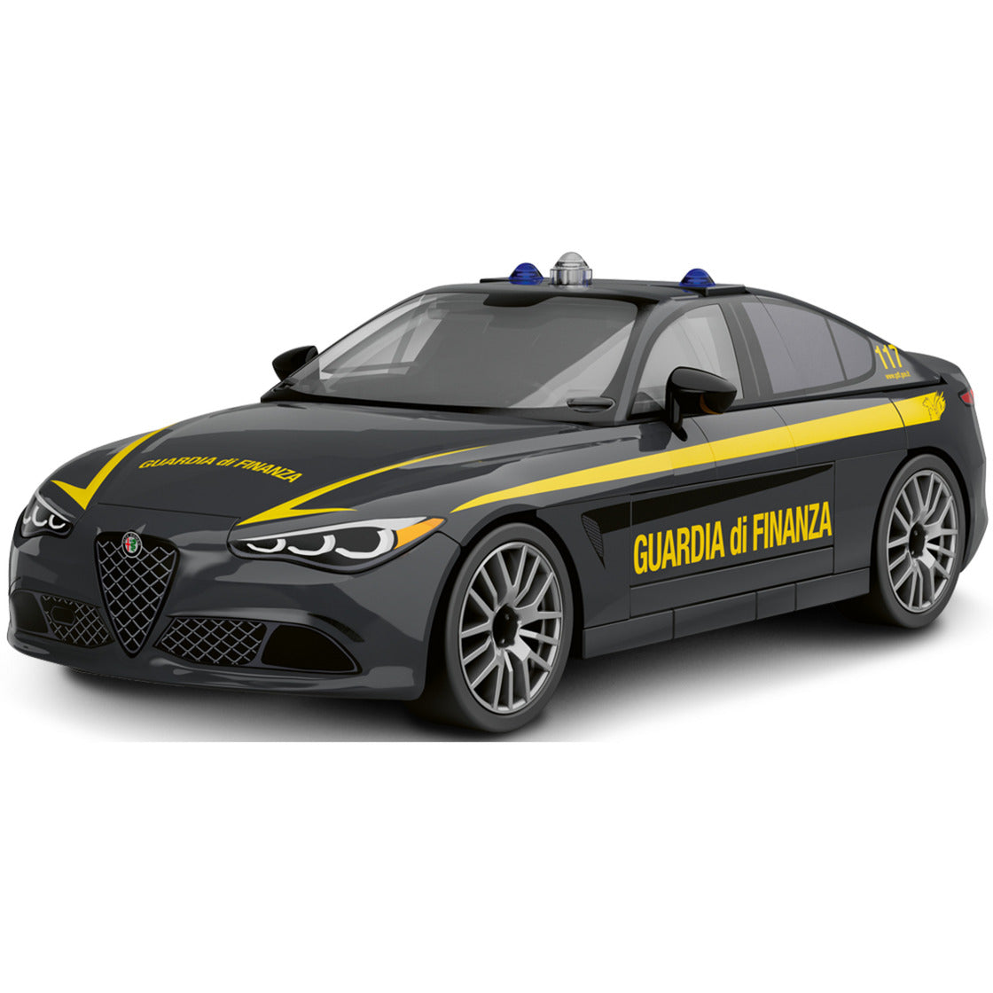 Giulia Quadrifoglio Guardia di Finanza, Konstruktionsspielzeug