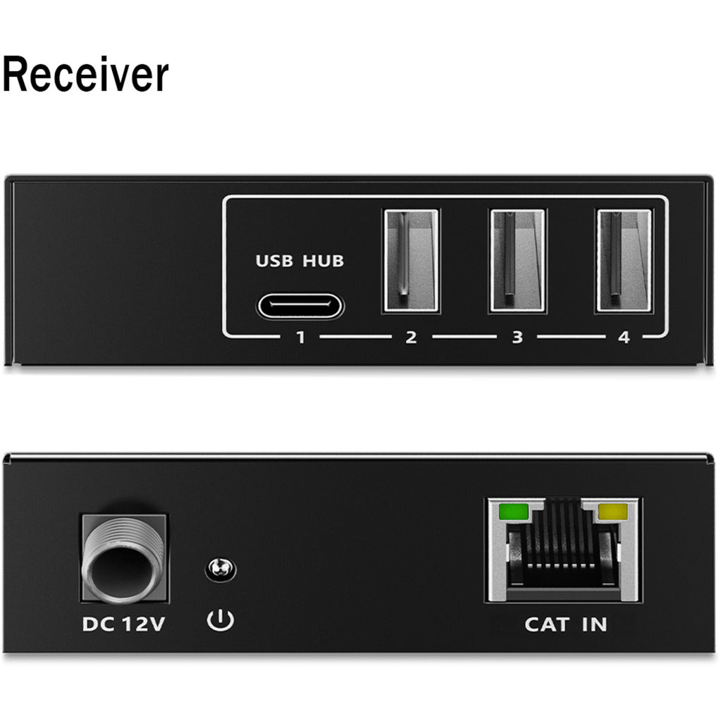 USB 3.2 Gen1 CAT Extender-Set, 5Gbps, 100 Meter, USB-Extender