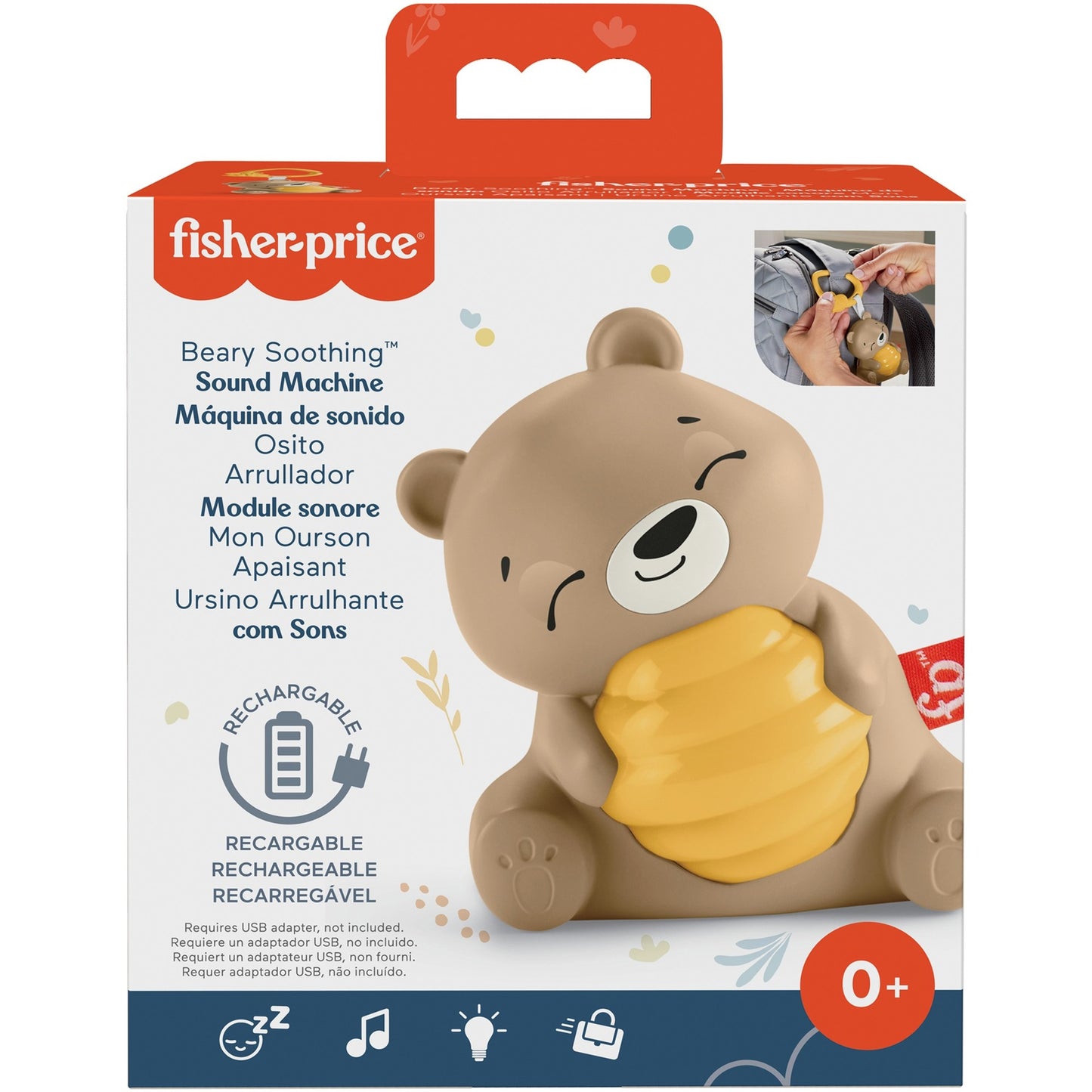 Fisher Price Beary Soothing Sound Machine (Sensimals '24)