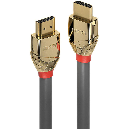 Lindy Ultra High Speed HDMI Kabel, Gold Line (grau, 3 Meter)