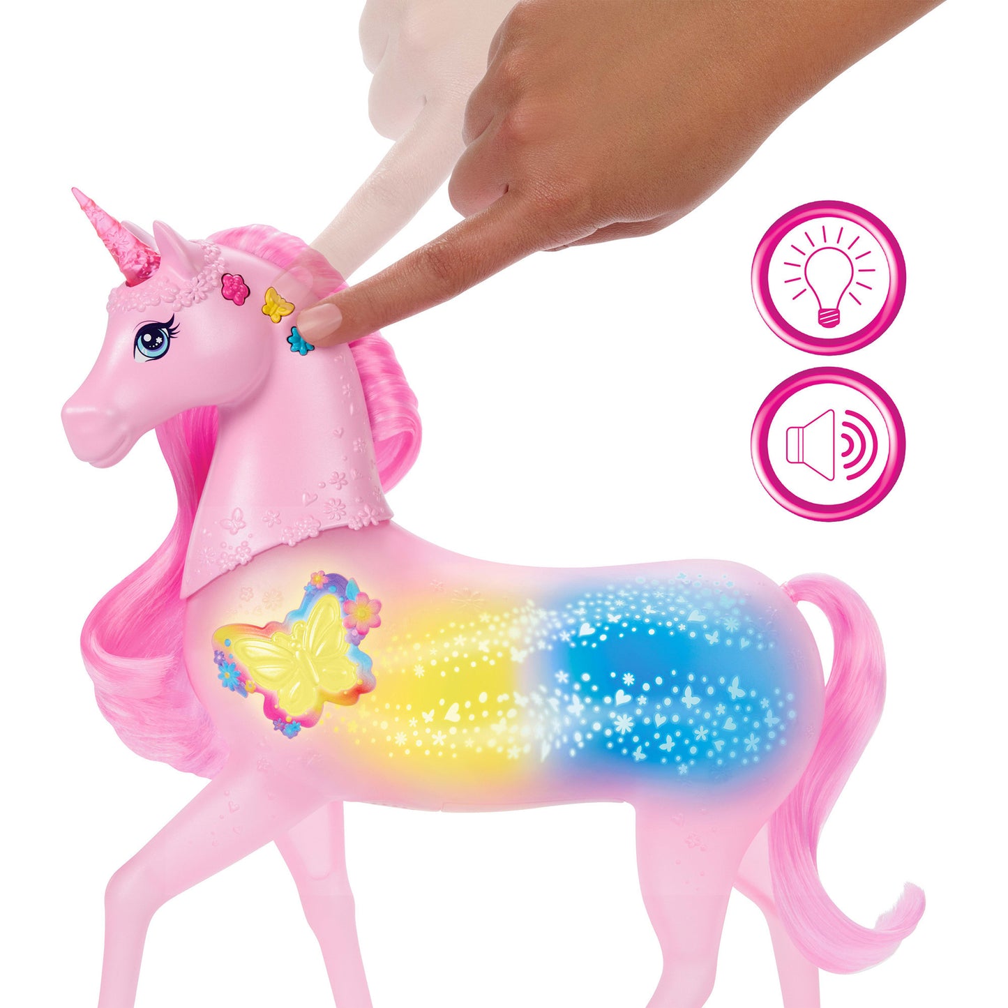 Barbie funkelnd leuchtendes Einhorn, Spielfigur