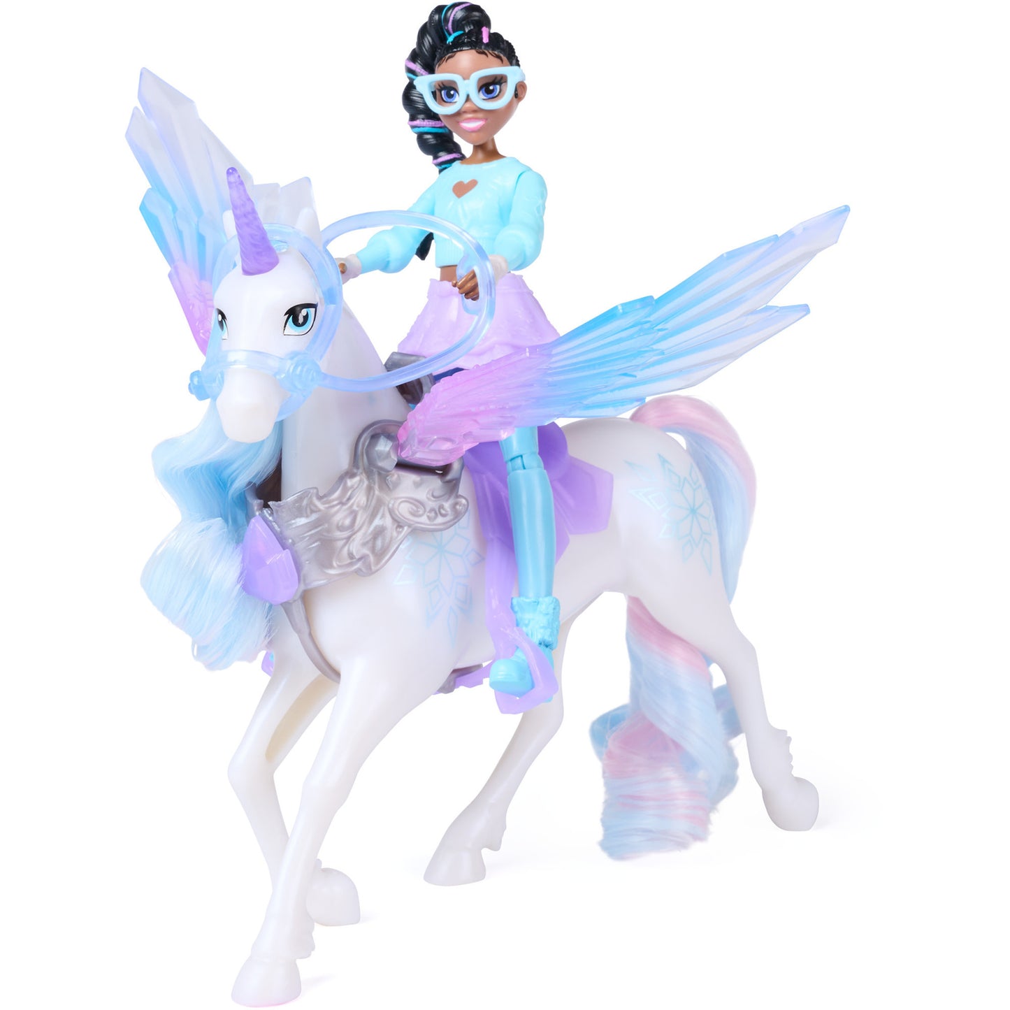 Unicorn Academy - Wing Magic Layla und Glacier Spielset, Spielfigur
