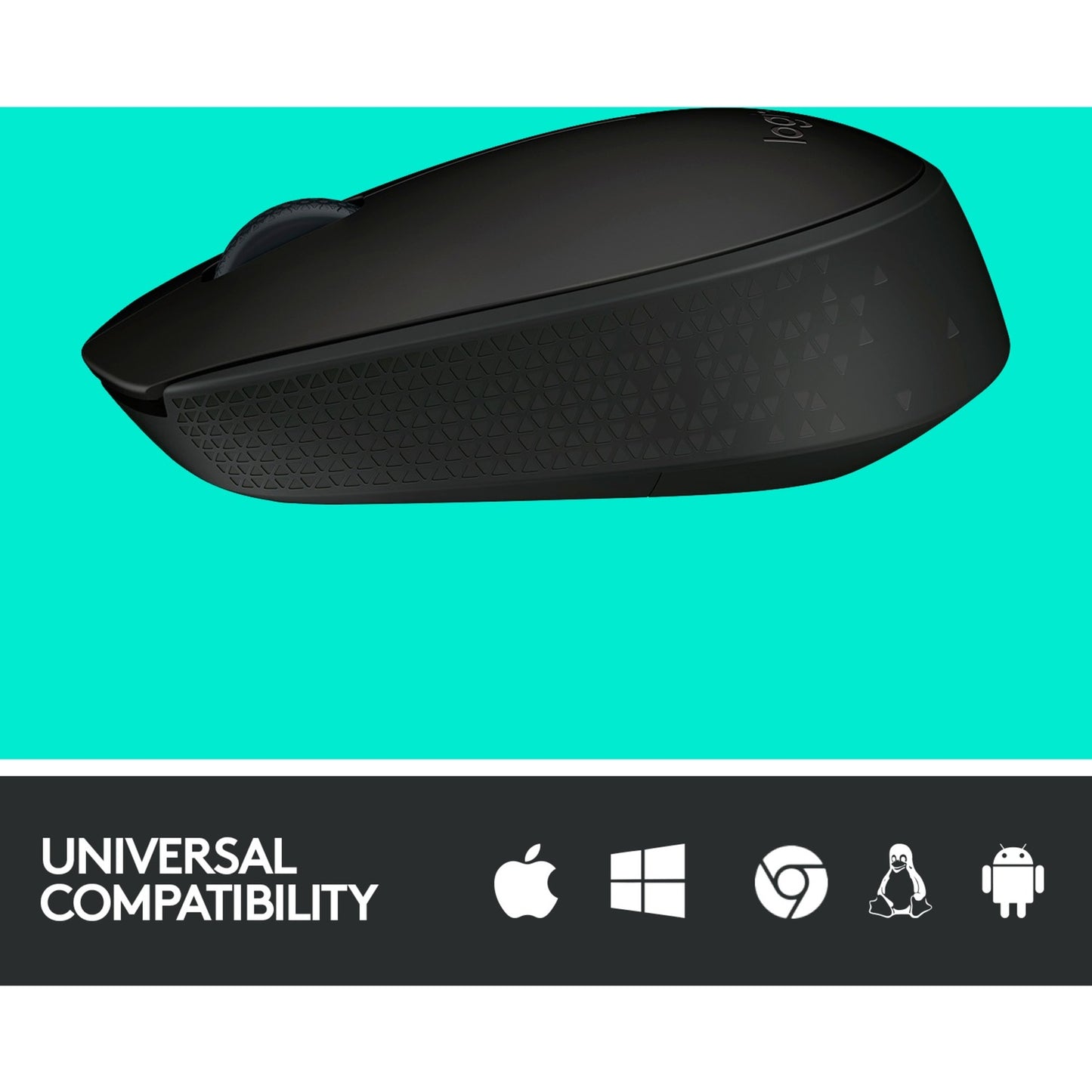 Logitech B170 Wireless (schwarz, 3 Tasten, für Links- und Rechtshänder, kompatibel mit PC/Mac)