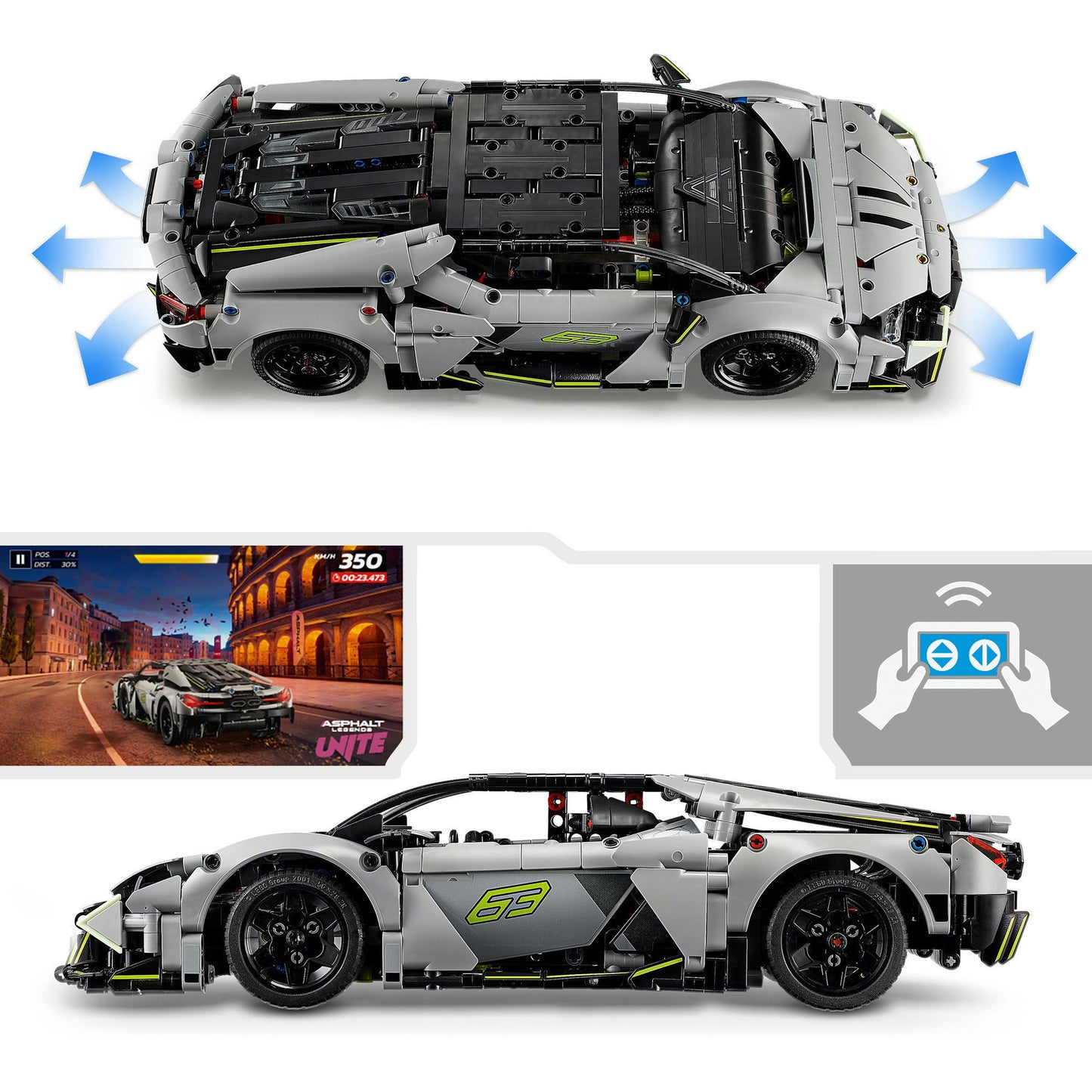 42214 Technic Lamborghini Revuelto Supersportwagen, Konstruktionsspielzeug