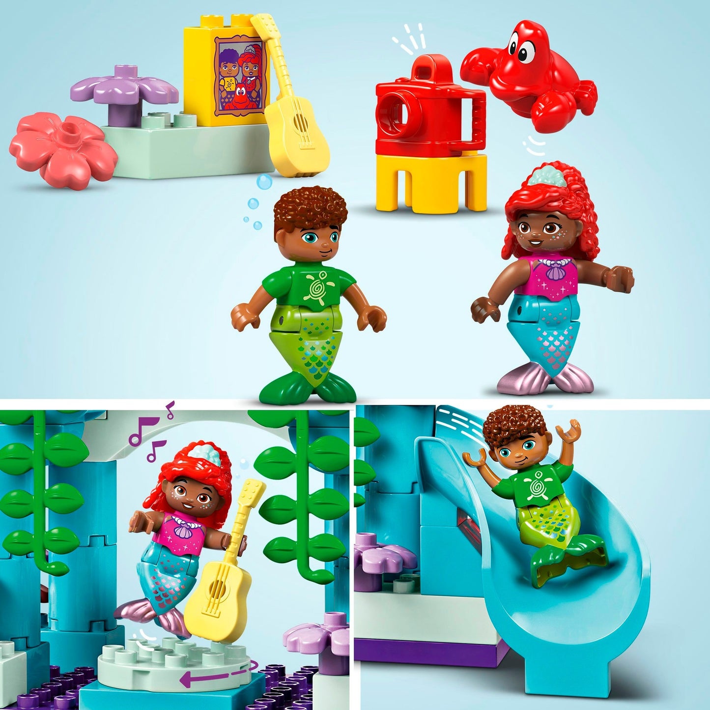 LEGO 10435 DUPLO Disney Arielles magischer Unterwasserpalast, Konstruktionsspielzeug