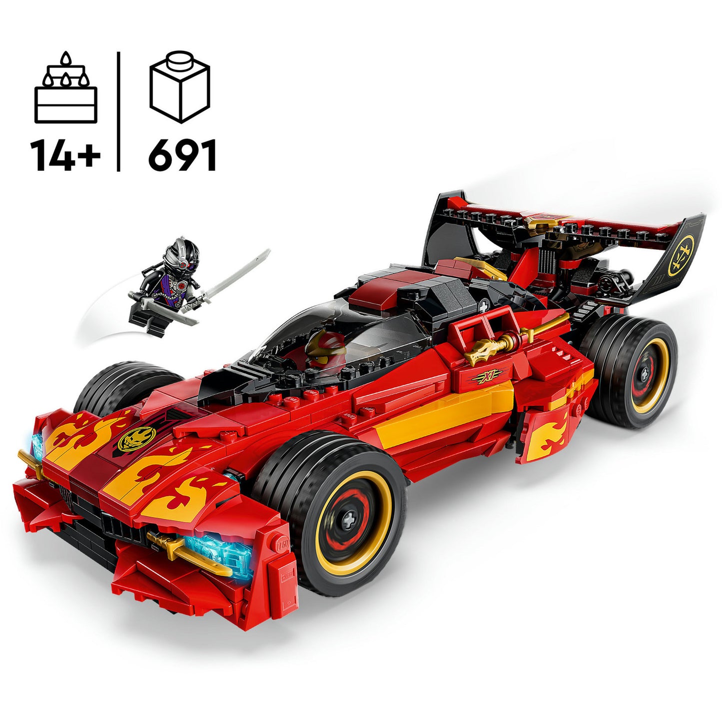71867 Ninjago 15-jähriges Jubiläum des X-1 Ninja Supercar, Konstruktionsspielzeug