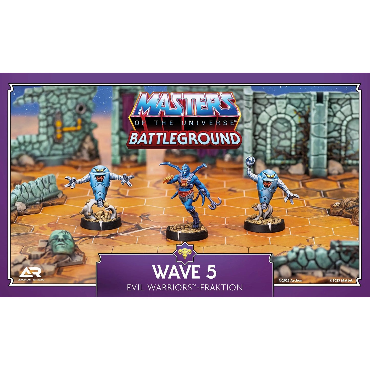 Asmodee Masters of the Universe: Battleground Wave 5 - Evil Warriors-Fraktion, Brettspiel