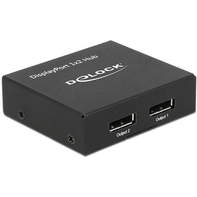 DeLOCK DisplayPort Splitter 1.2 > 2x DisplayPort 4K (schwarz)