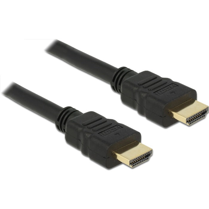 DeLOCK Kabel HDMI A (Stecker) > HDMI A (Stecker) 4K (schwarz, 25cm)