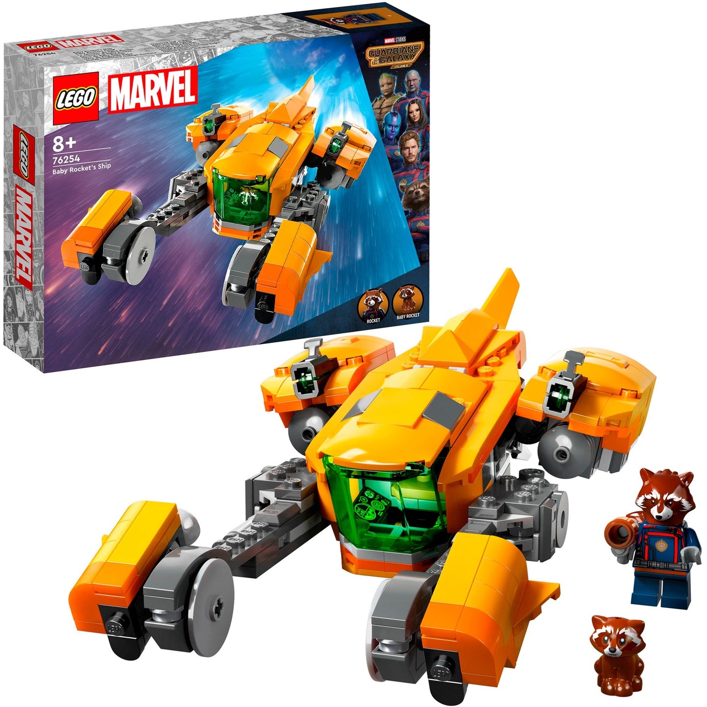 LEGO 76254 Marvel Baby Rockets Schiff, Konstruktionsspielzeug