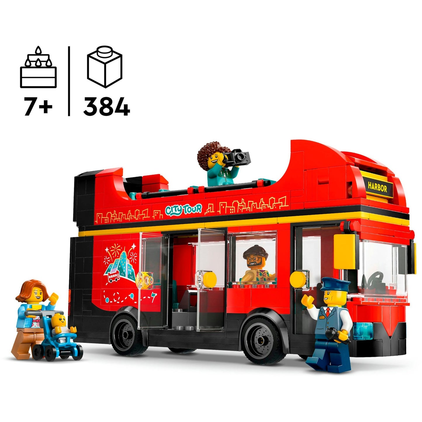 LEGO 60407 City Doppeldeckerbus, Konstruktionsspielzeug