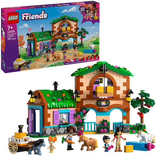 42654 Friends Ponyhof & Stall, Konstruktionsspielzeug