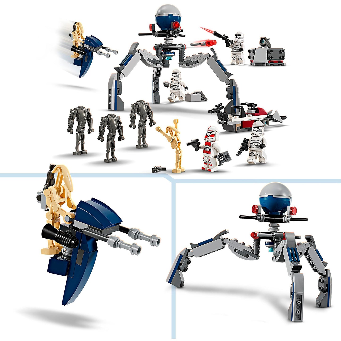 LEGO 75372 LEGO Star Wars Clone Trooper & Battle Droid Battle Pack, Konstruktionsspielzeug