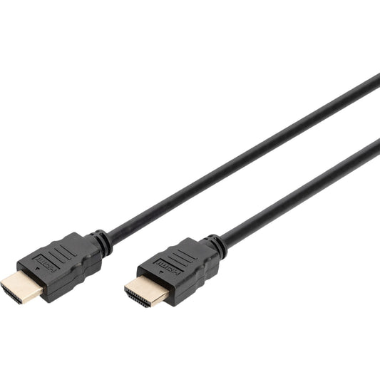 Digitus HDMI Premium High Speed Anschlusskabel, mit Ethernet, UHD 4K (schwarz, 2 Meter)