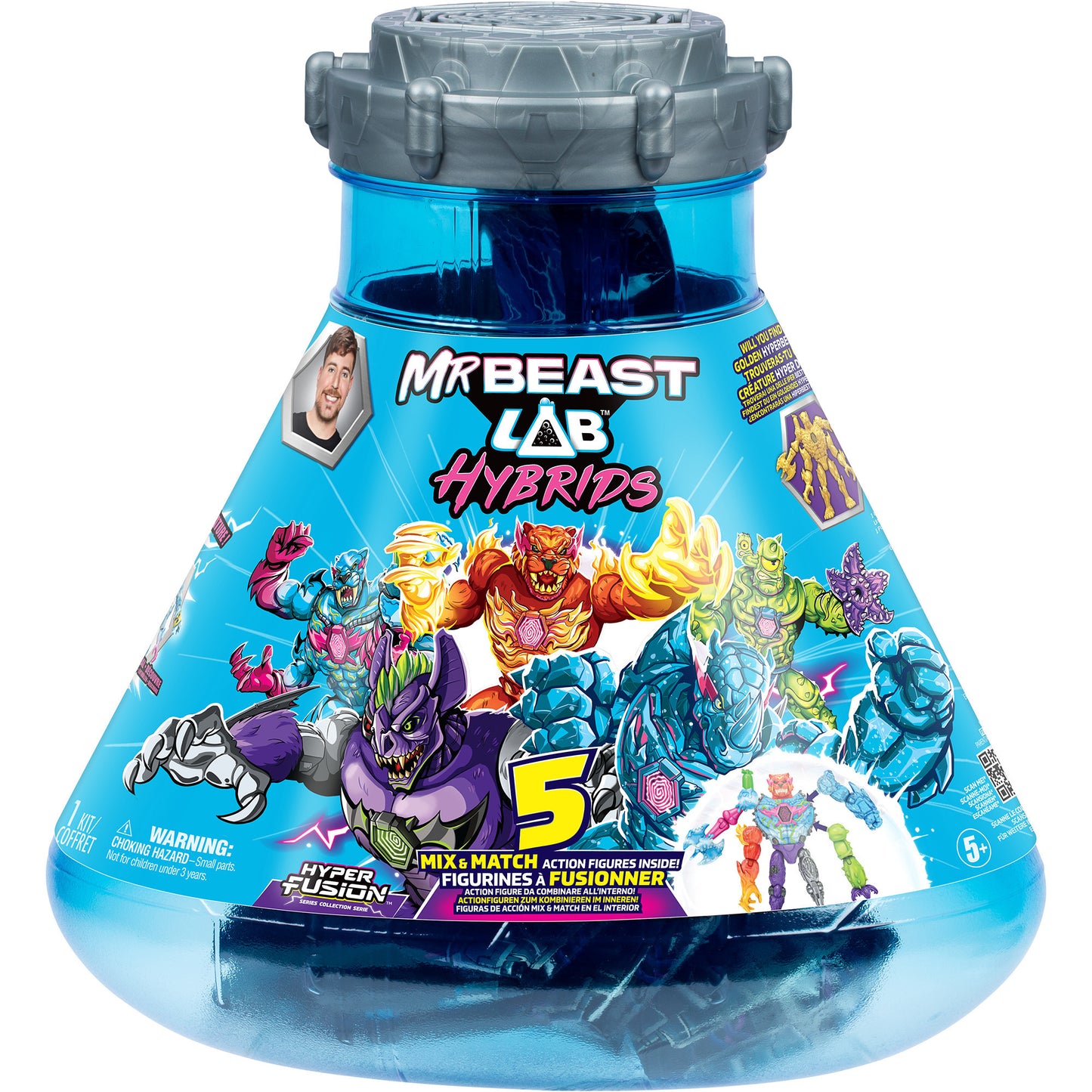 MrBeast Lab Hybrids 5 Pack (Hyper Fusion Lab), Spielfigur