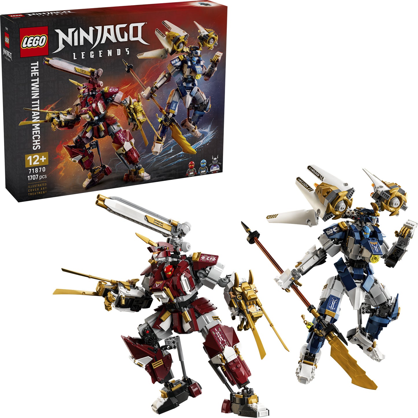 71870 Ninjago Die Zwillings-Titanmechs, Konstruktionsspielzeug