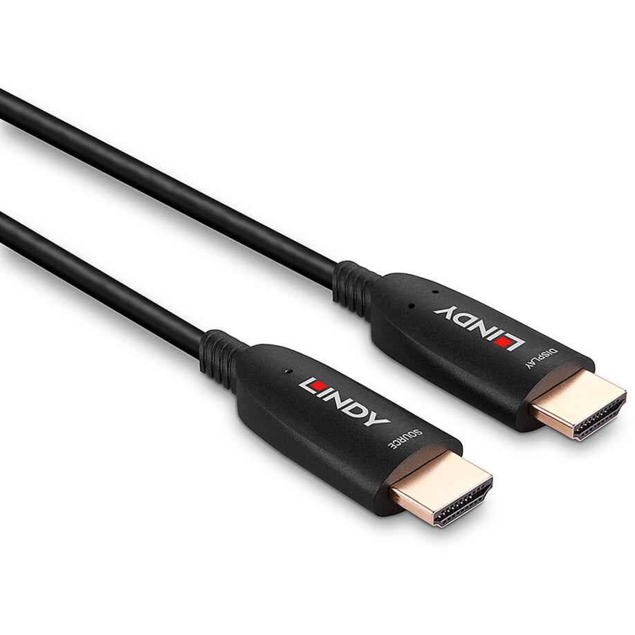 Lindy Fibre Optic Hybrid HDMI 2.1 8K60 Kabel (schwarz, 15 Meter, AOC-Kabel)