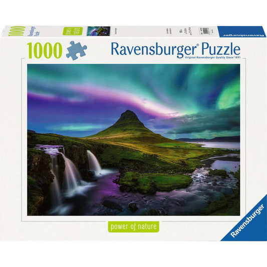 Puzzle Power of Nature - Nordlichter über Kirkjufell