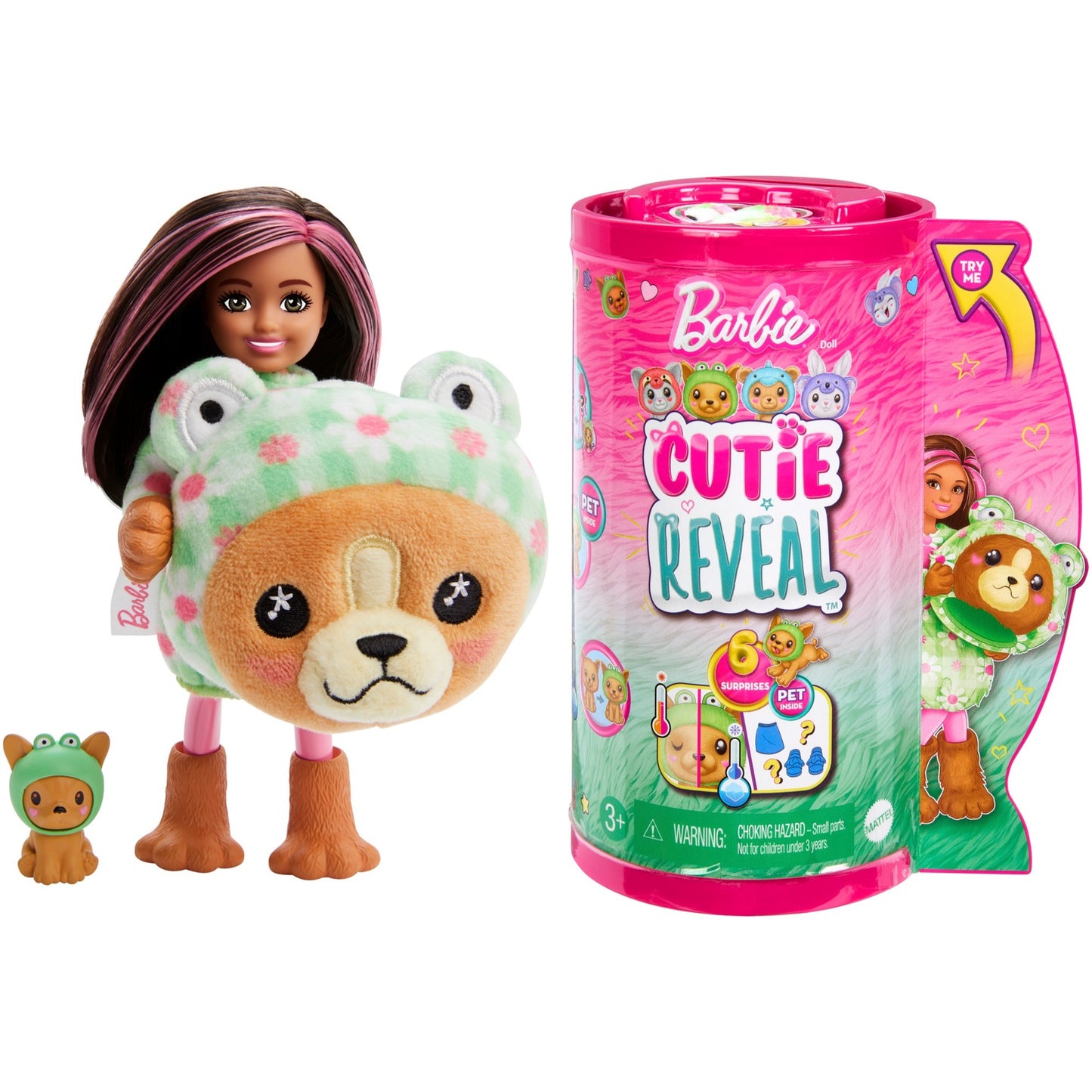 Barbie Barbie Cutie Reveal Chelsea Costume Cuties Serie - Dog in Frog