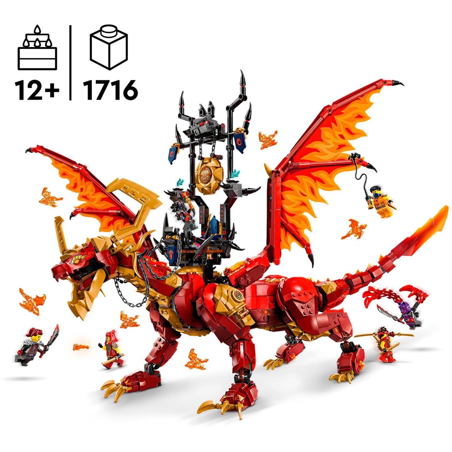 LEGO 71822 Ninjago Quelldrache der Bewegung, Konstruktionsspielzeug