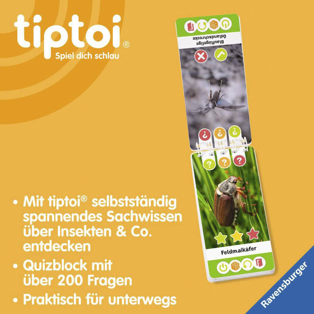 tiptoi Wieso? Weshalb? Warum? Quiz - Insekten & Co., Lernbuch