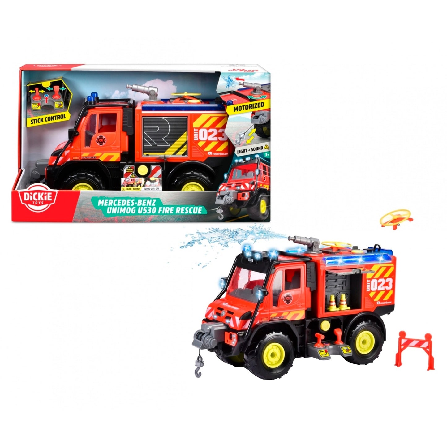 Dickie Unimog U530 Fire Rescue, Spielfahrzeug