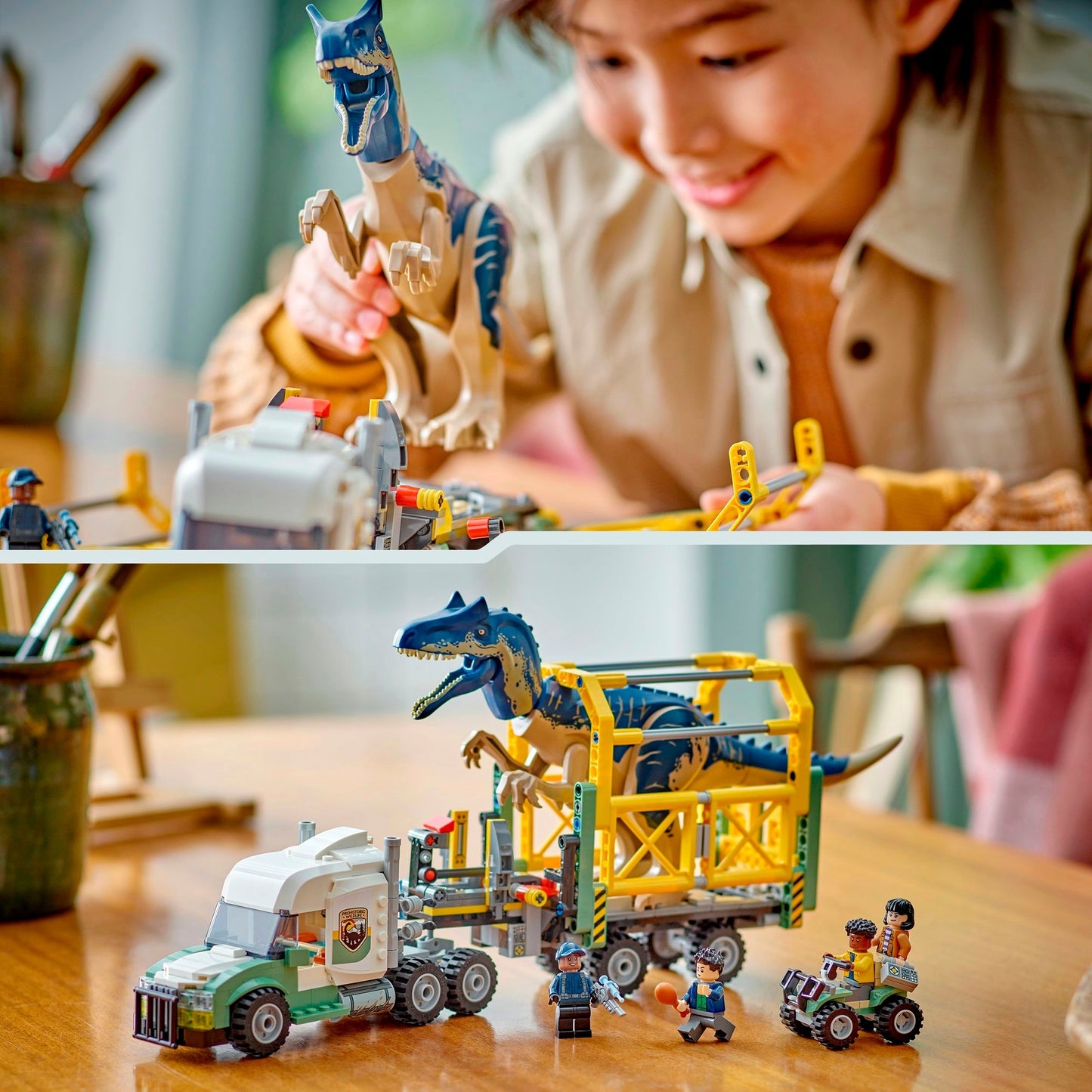 LEGO 76966 Jurassic World Dinosaurier-Missionen: Allosaurus-Transporter, Konstruktionsspielzeug